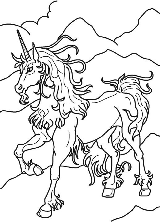 Unicorn Magical Horse Sf260 Coloring Page