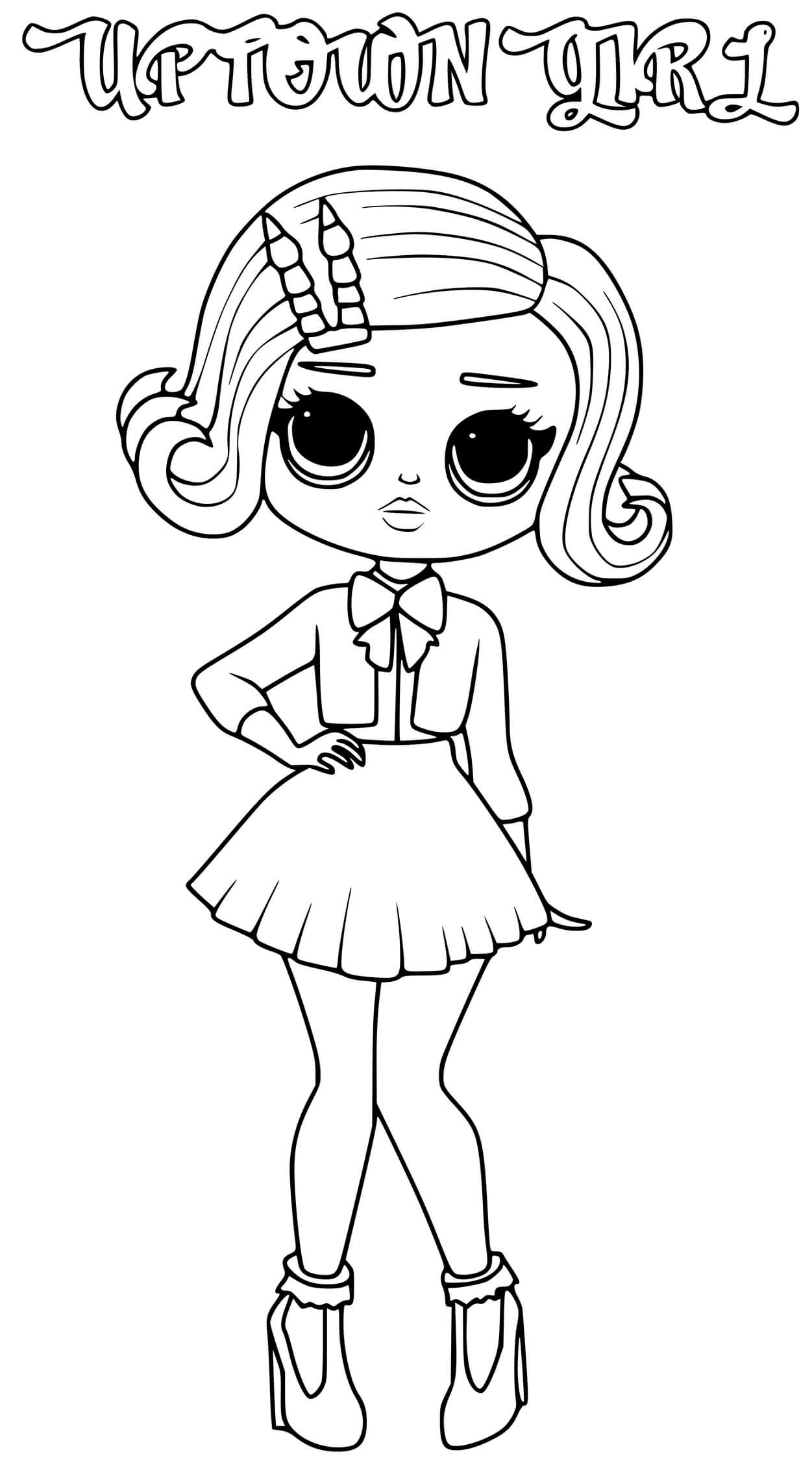 Uptown Girl Lol Omg Coloring Page