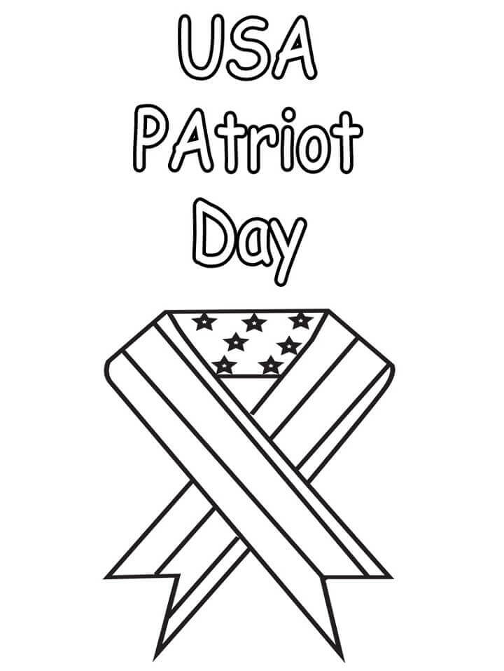 USA Patriot Day Coloring Page