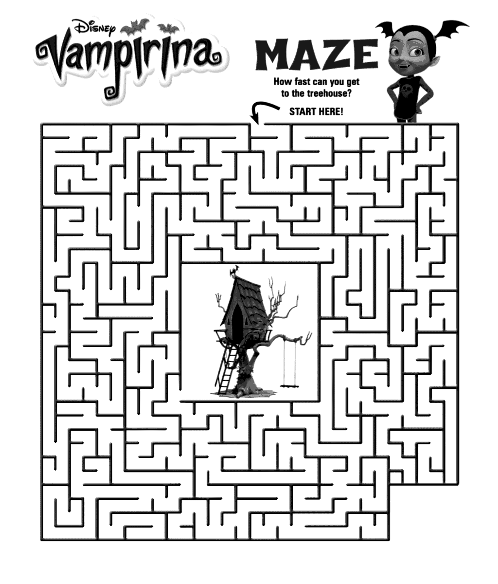 Vampirina Maze Printable Sheet