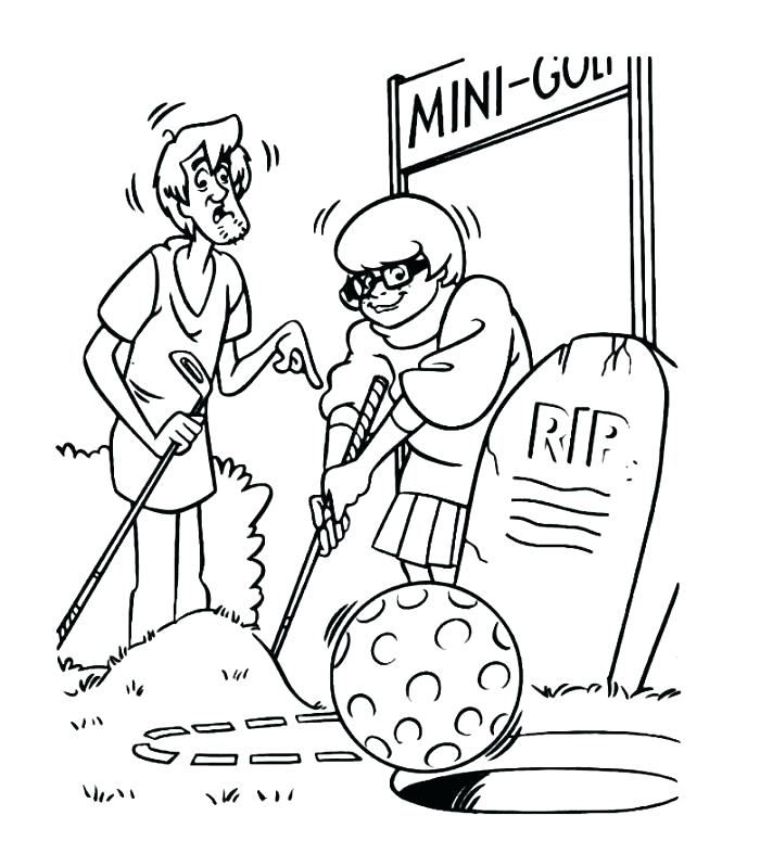 Velma Golfings Coloring Page