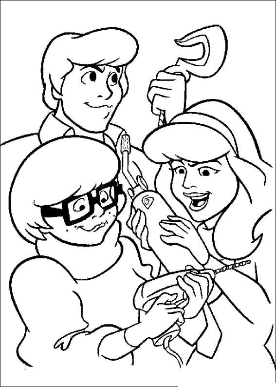 Velma Got An Idea Scooby Doo Coloring Page