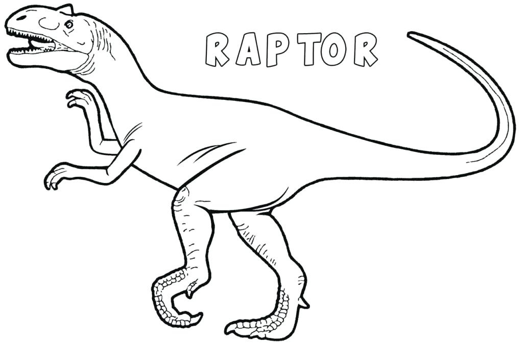 Velociraptor Dinosaur Coloring Page