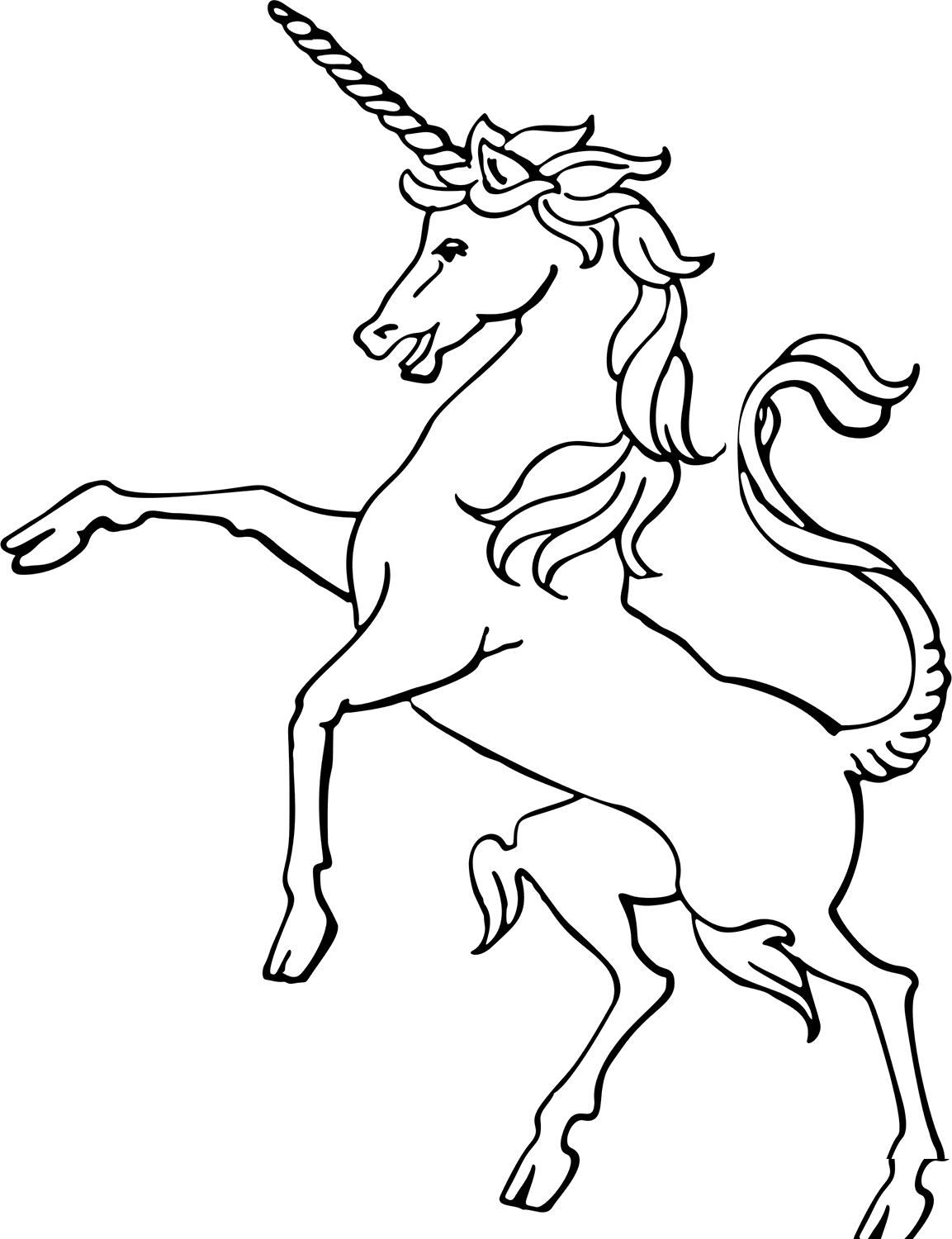 Vintage Unicorn Coloring Pages   Coloring Cool