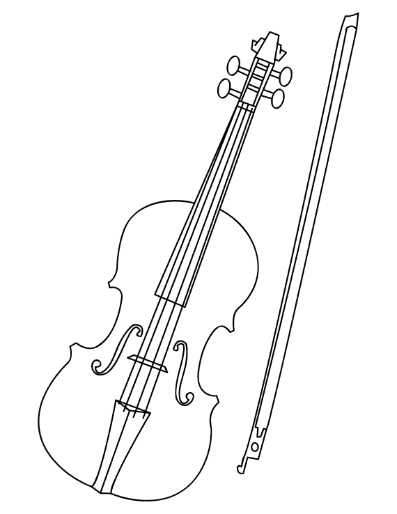 Violins Coloring Page