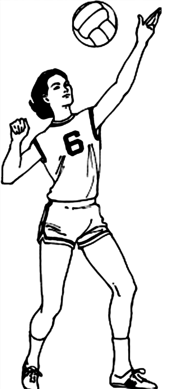 Volleyballs Images Coloring Page