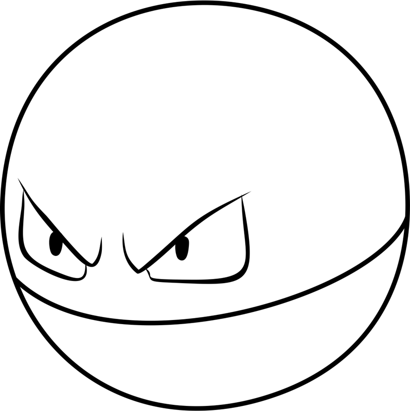 Voltorb Pokemon Coloring Page