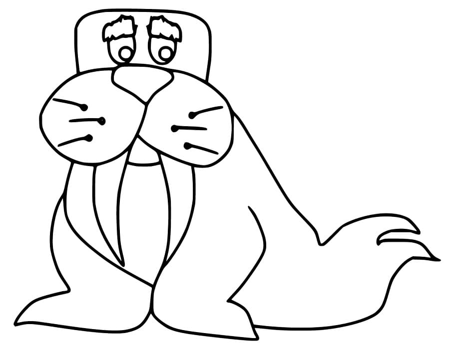 Walrus 11 Coloring Page