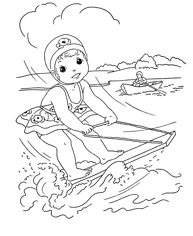 Waterskiing Girl