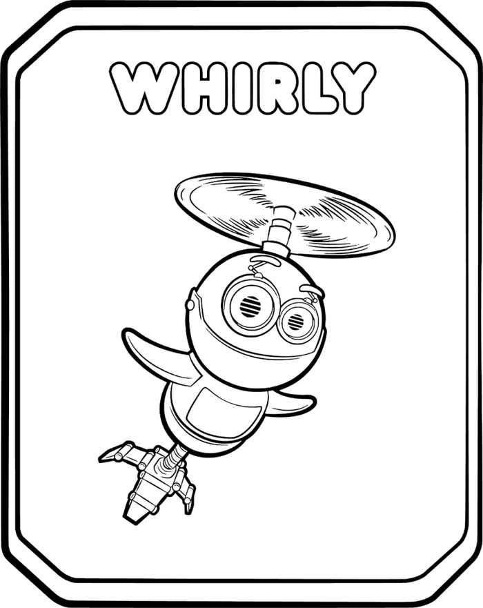 Whirly Coloring Page