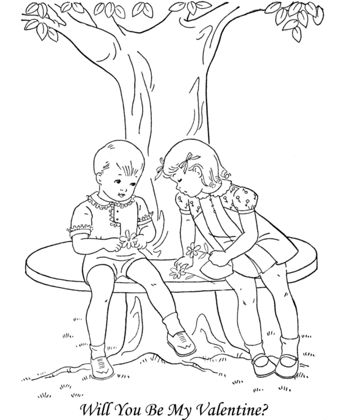 Will You Be My Valentine 08d3 Coloring Page