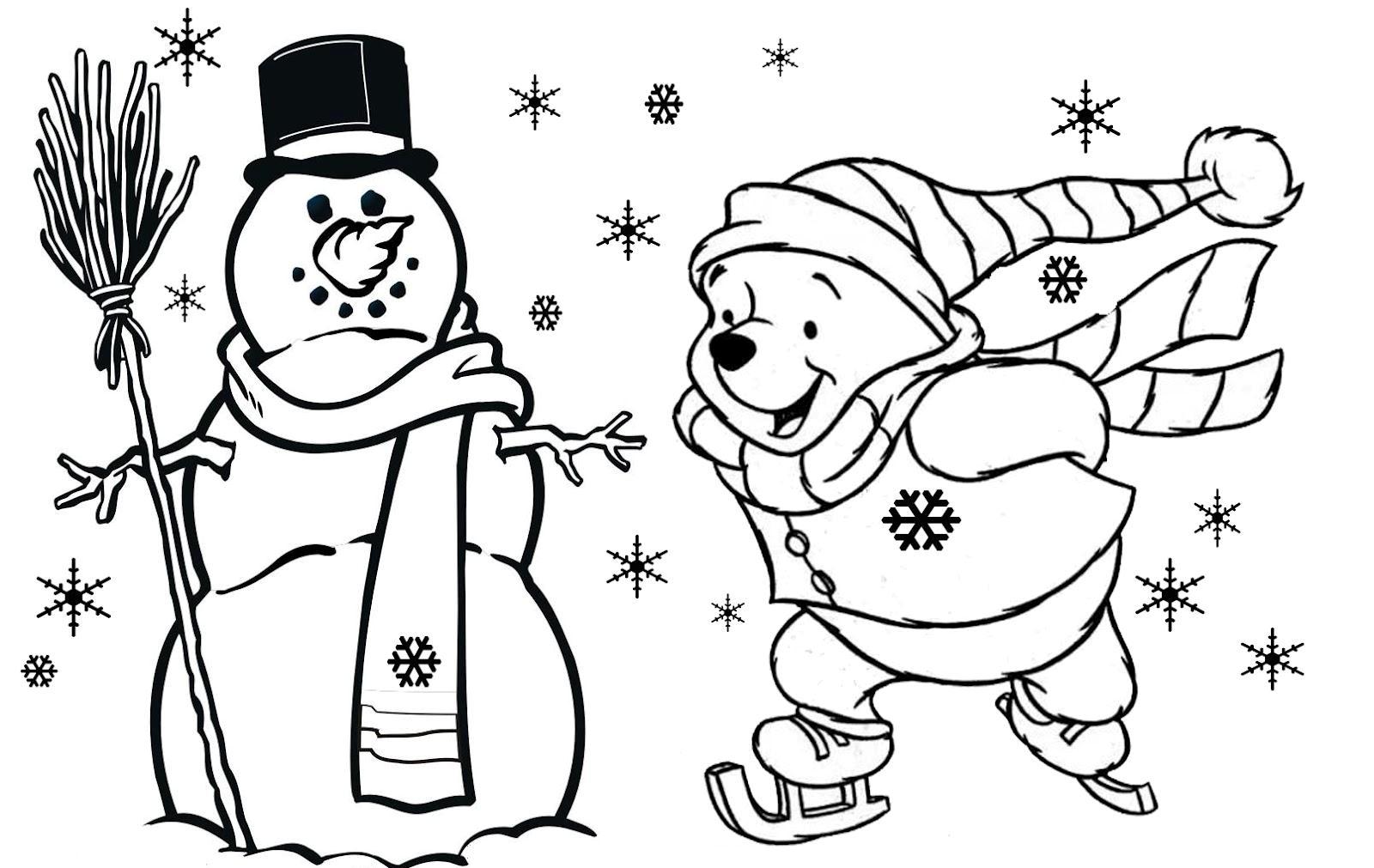 Winnie The Pooh Free Christmas S For Kidsfd20 Coloring Pages ...