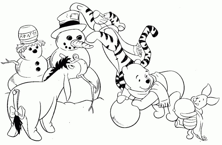 Winnie The Pooh Winter S Printablesadc8 Coloring Page