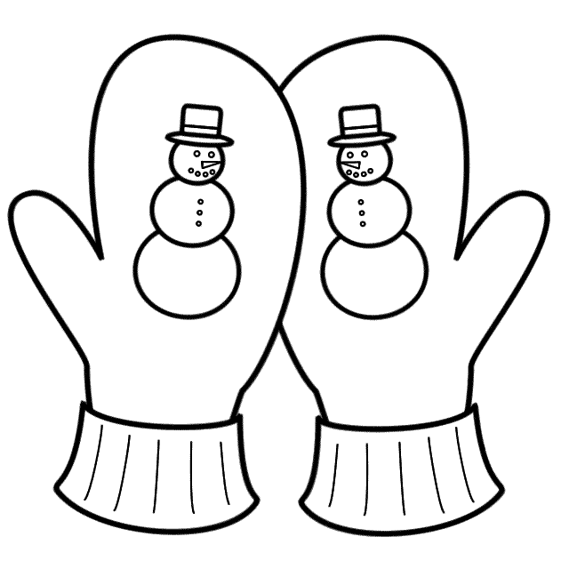 Winter Snowman Gloves