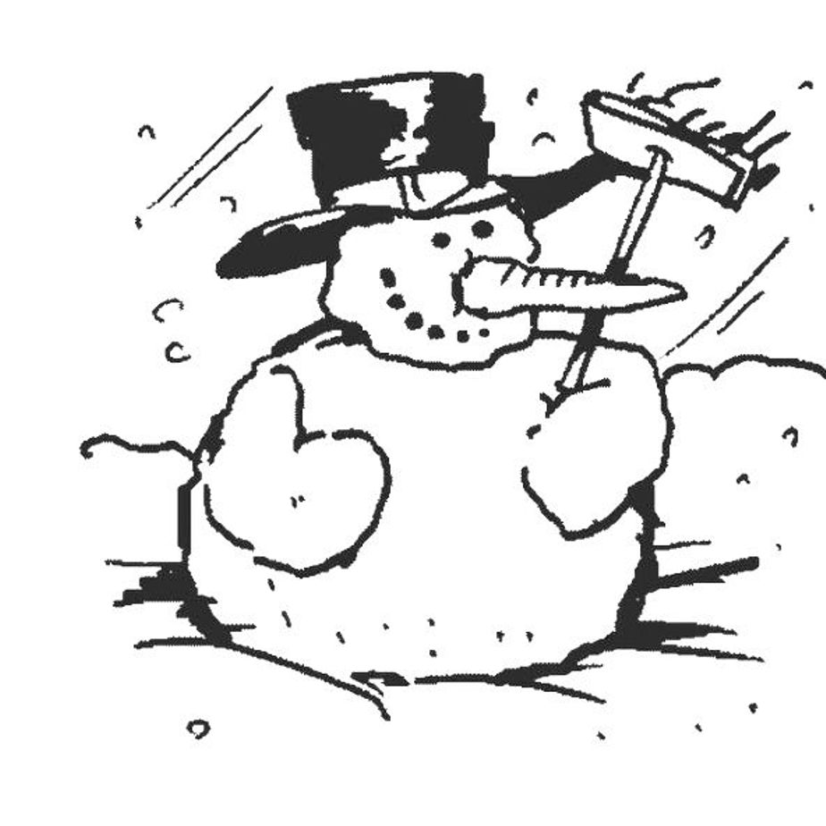 Winter Snowman S To Print E127 Coloring Page