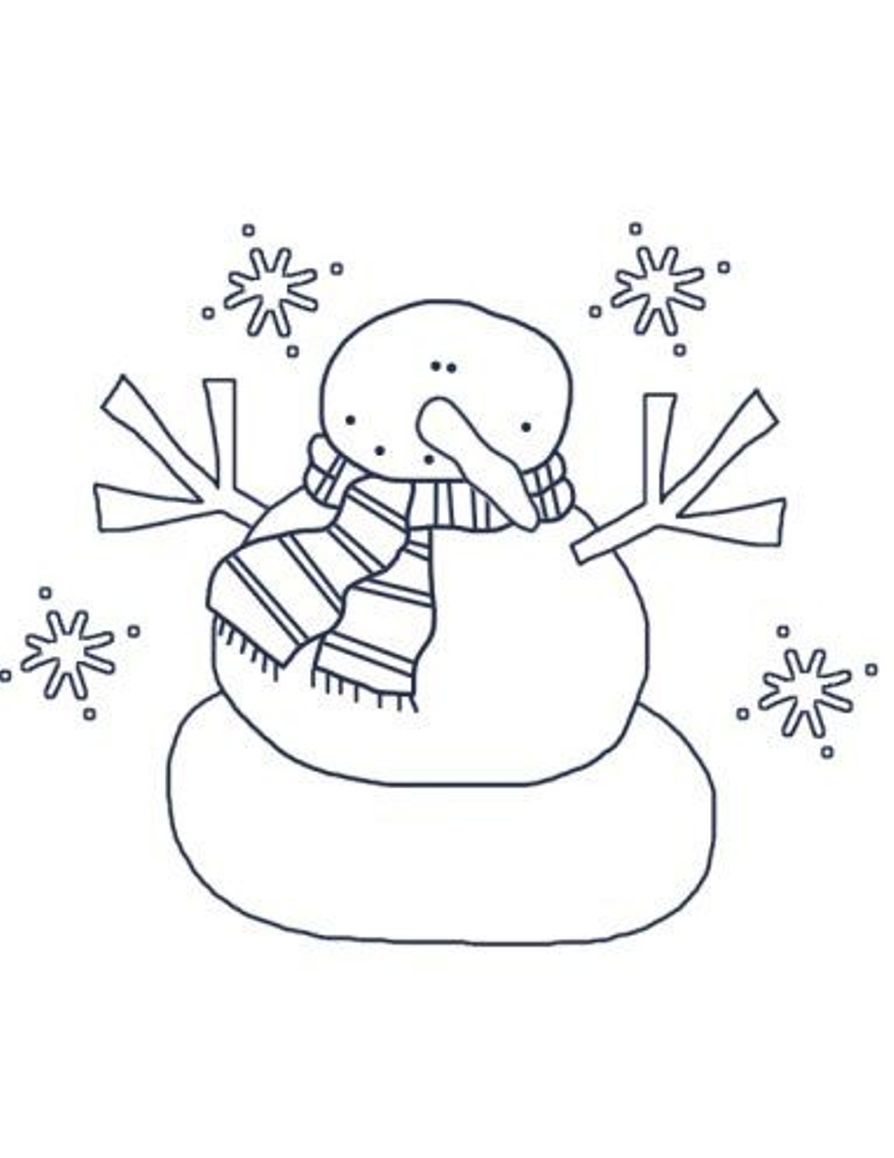 Winter Snowman S58eb Coloring Page