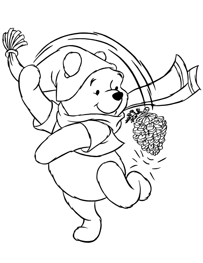 Winter Themed S Winnie The Pooh1f297 Coloring Page