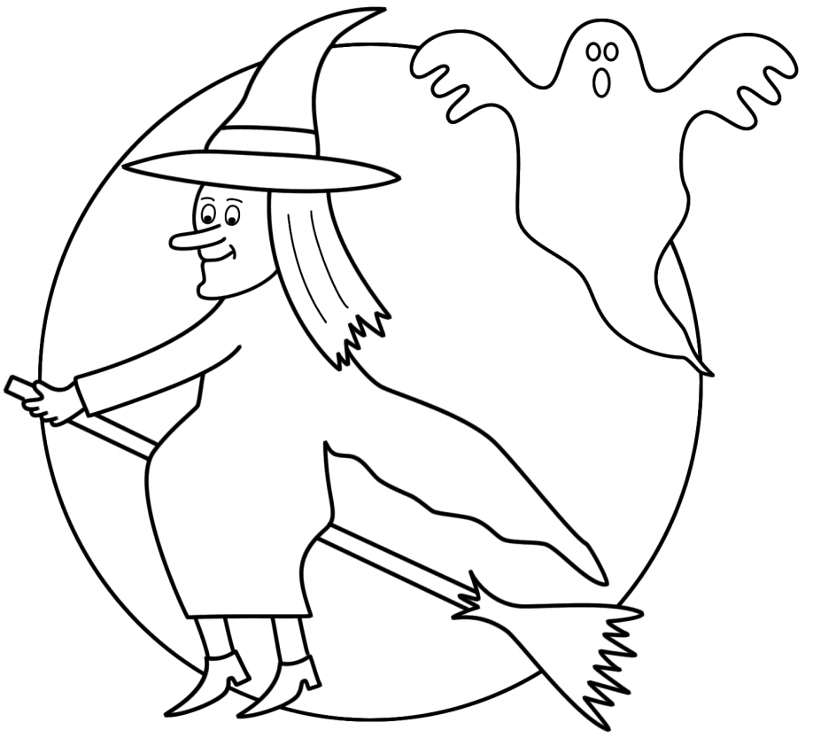 Witch And Ghost Halloween