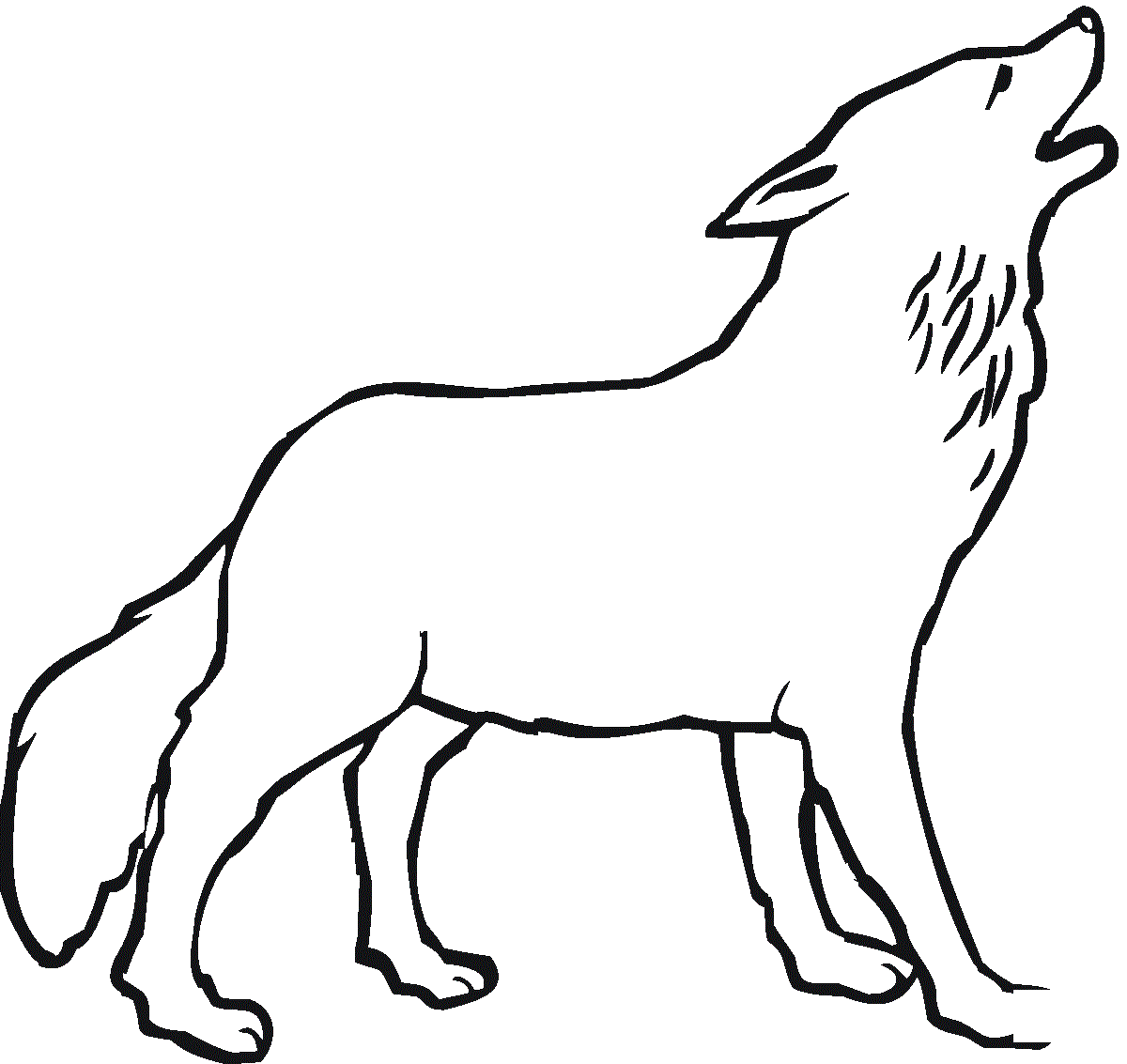 Wolf 14 Coloring Page