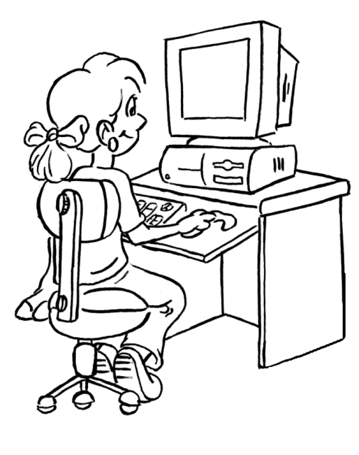 Woman on Computers