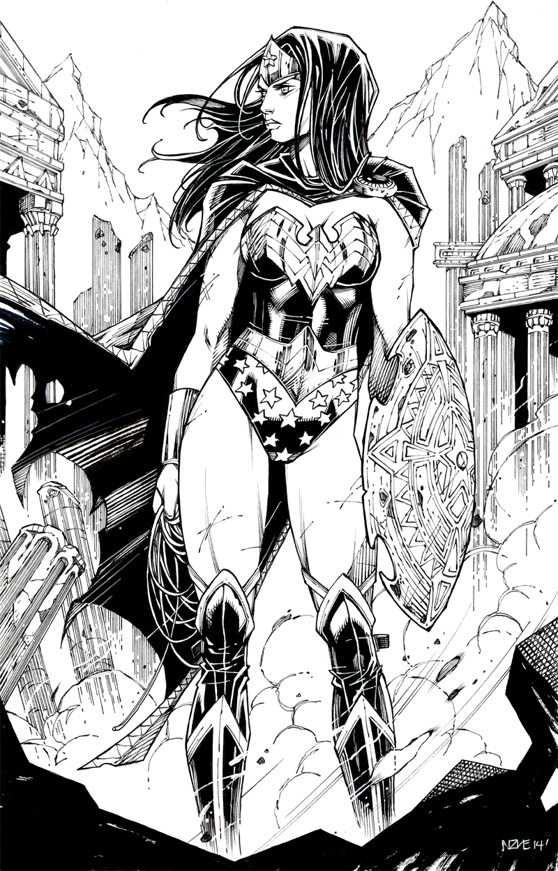 Wonder Woman By Oliver Nome Dc Comics Coloring Page