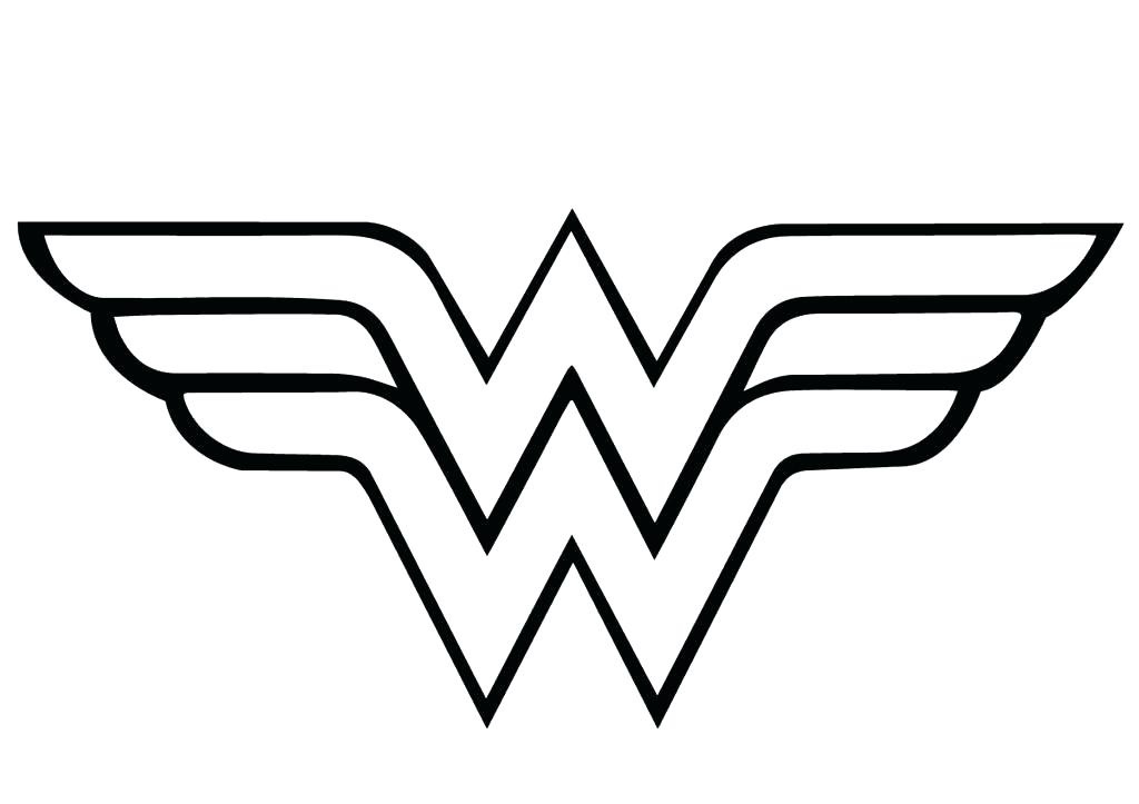 Wonder Woman Logo Coloring Page