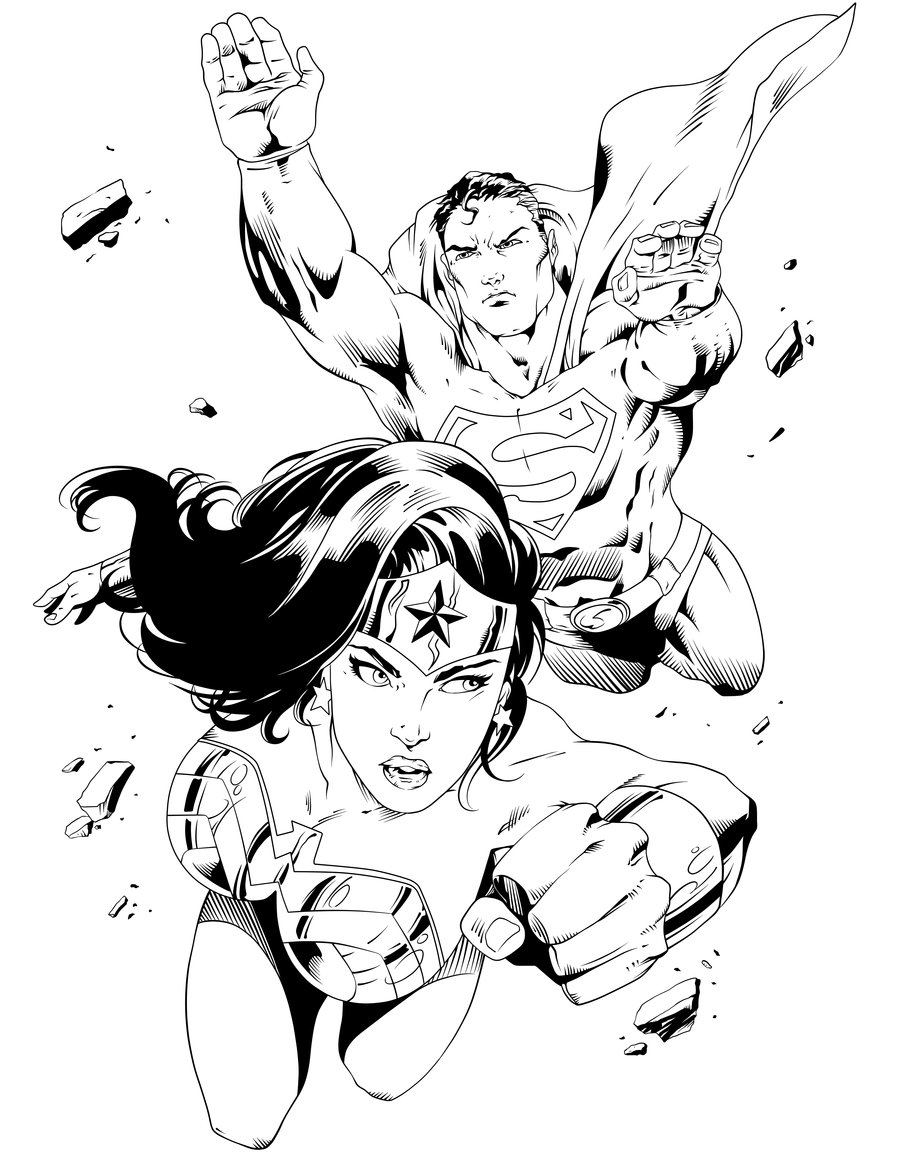 Wonder Woman With Superman For Adult