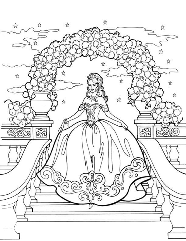 Wonderful Princess Leonora Coloring Page