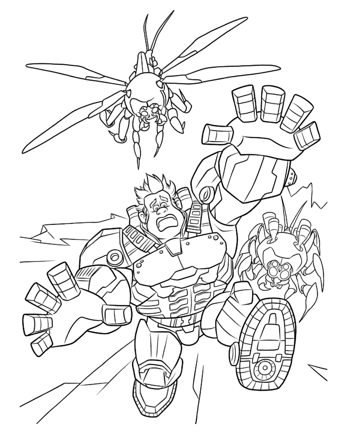 Wreck-it Ralphs – Free Printables Coloring Page