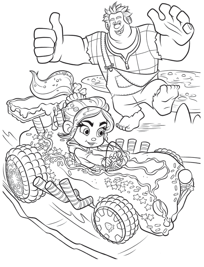 Wreck-it Ralphs Coloring Page
