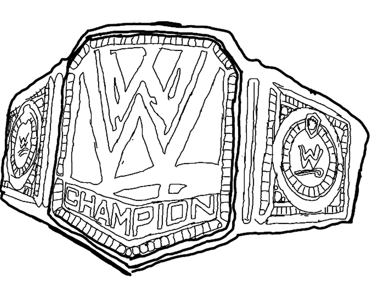 Wwe Belt Coloring Page