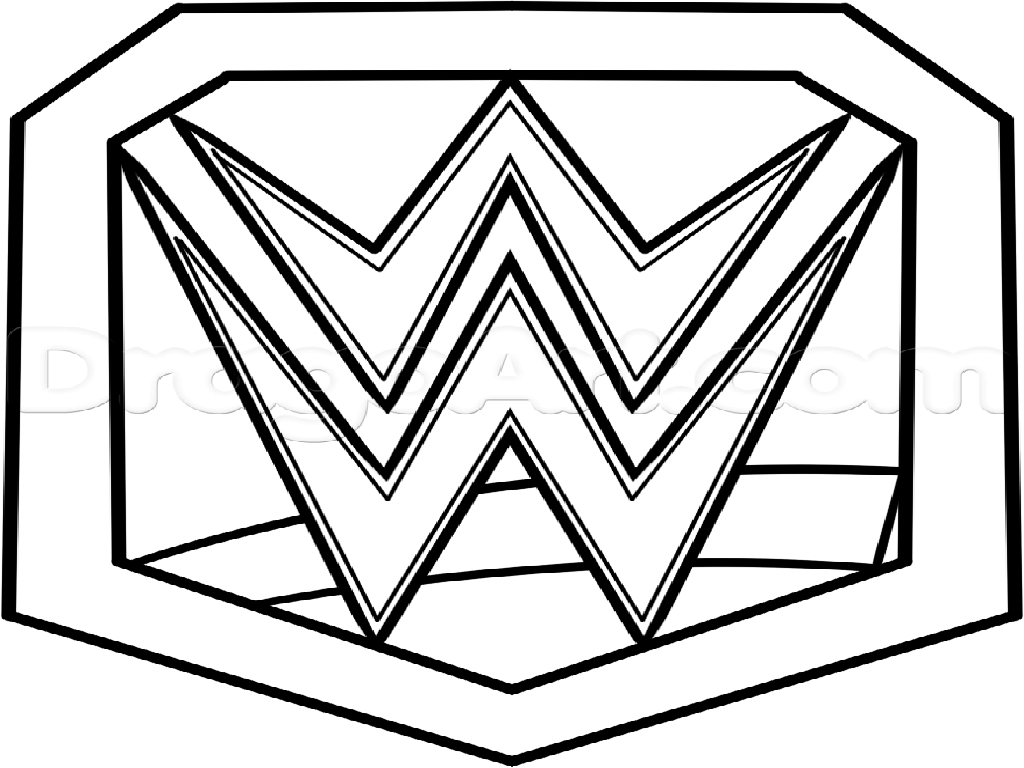 Wwe Championship Belt Official Coloring Page