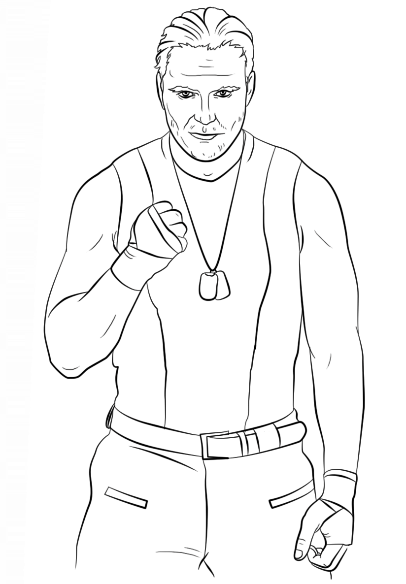 Wwe Dean Ambrose Coloring Page Coloring Page