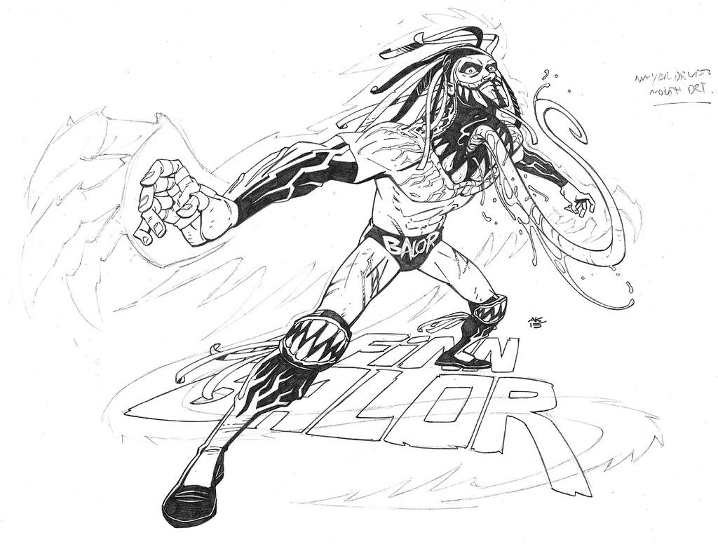 Wwe Wrestling Finn Balor 2 Coloring Page