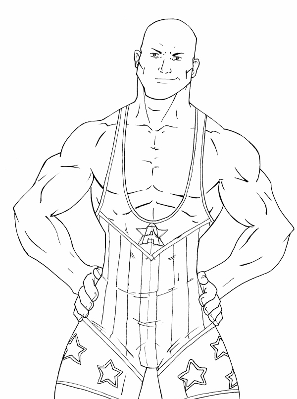 Wwe Wrestling Coloring Page