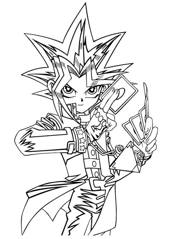 Yu-Gi-Oh 1 Coloring Page