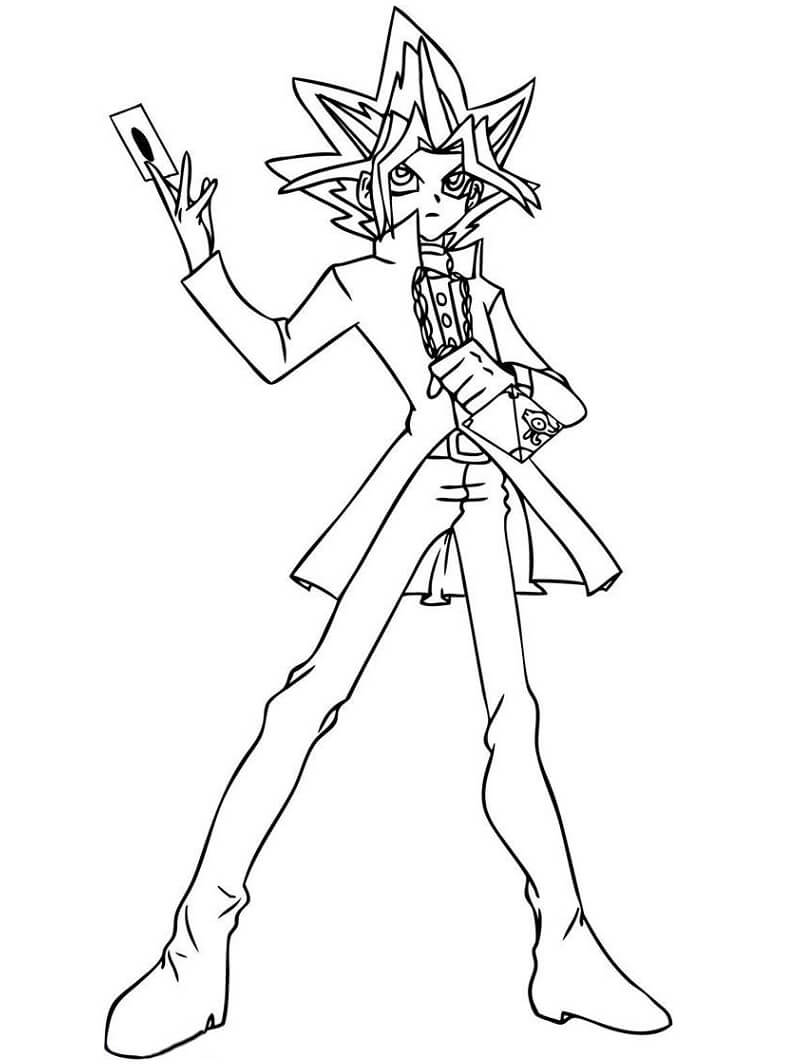 Yu-Gi-Oh 4 Coloring Page