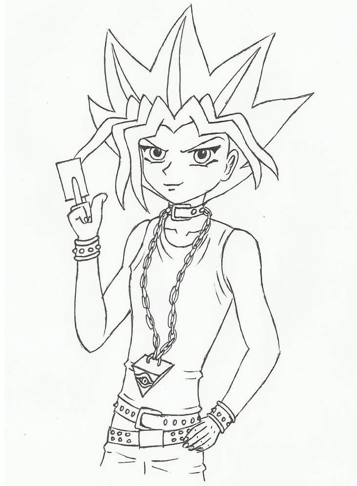 Yu-Gi-Oh 5 Coloring Page