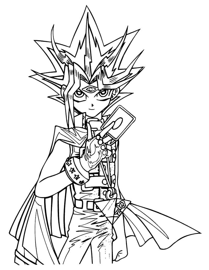Yu-Gi-Oh 7 Coloring Page
