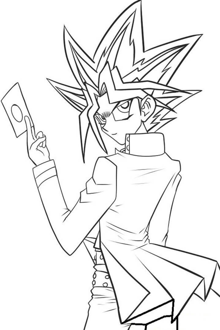 Yu-Gi-Oh Coloring Page