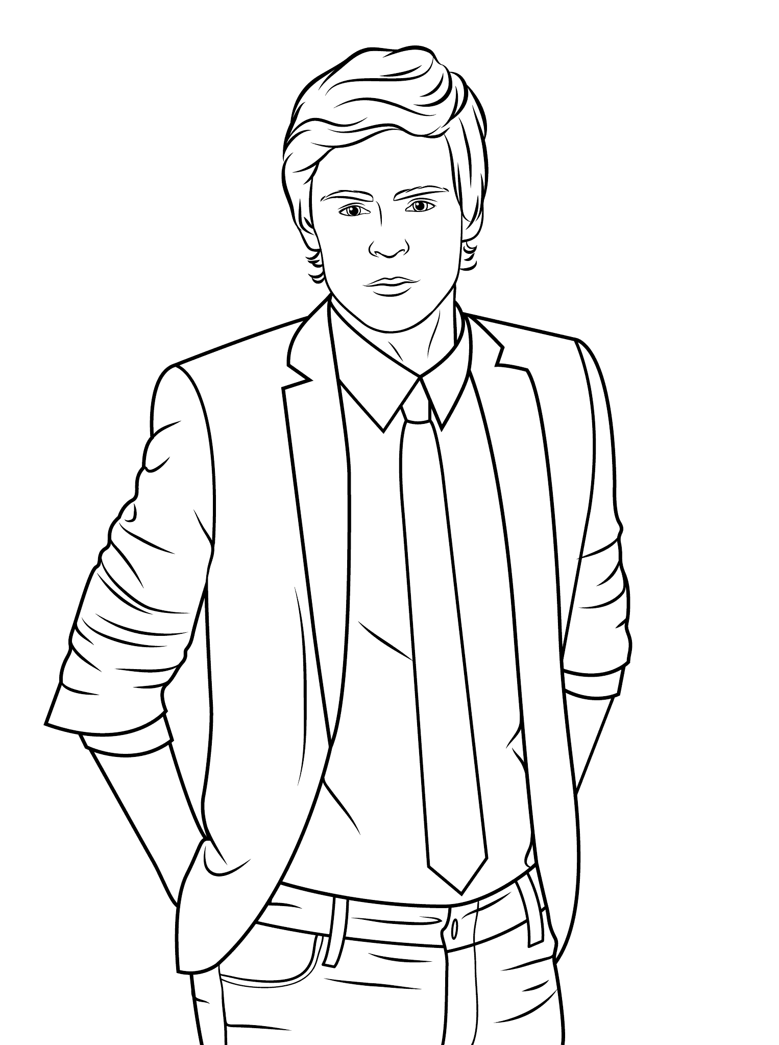 Zac Efron Celebrity Coloring Page