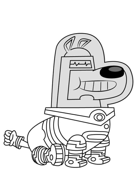 Zap from Looped Coloring Page