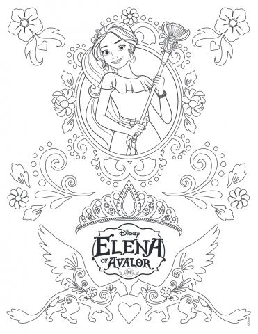 Zentangle Mandala Elena Of Avalor Disney