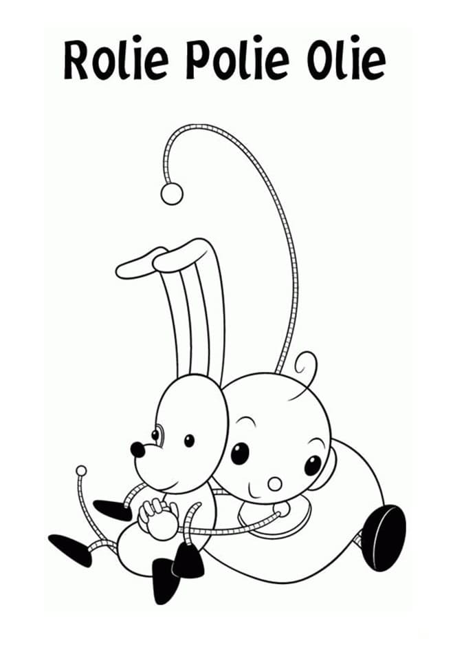 Zowie Polie Hugs Spot Coloring Page