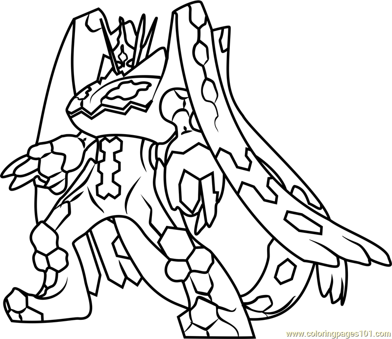 Zygarde Complete Forme Coloring Page