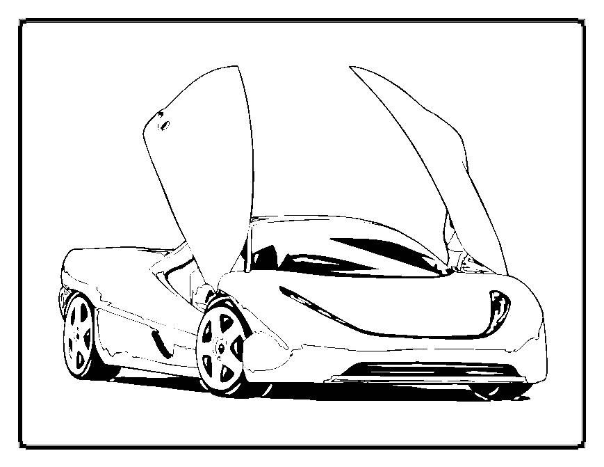car 1 Cool Coloring Page