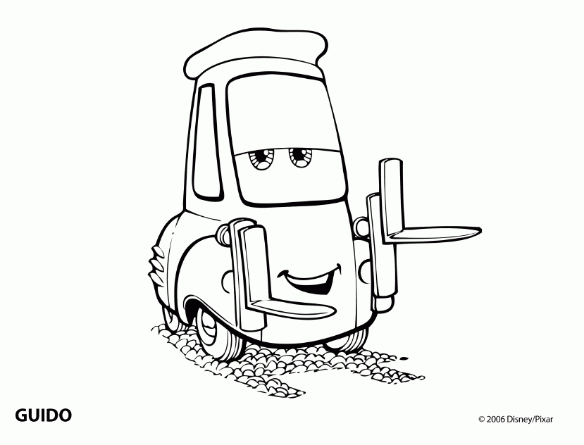 car 16 For Kids Coloring Page
