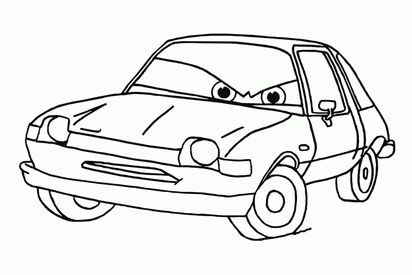 car 28 For Kids Coloring Page