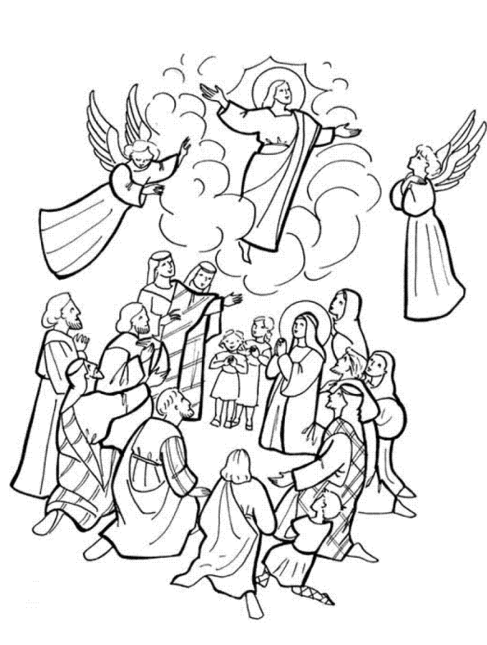 Acts 1 11 For Kids Coloring Page