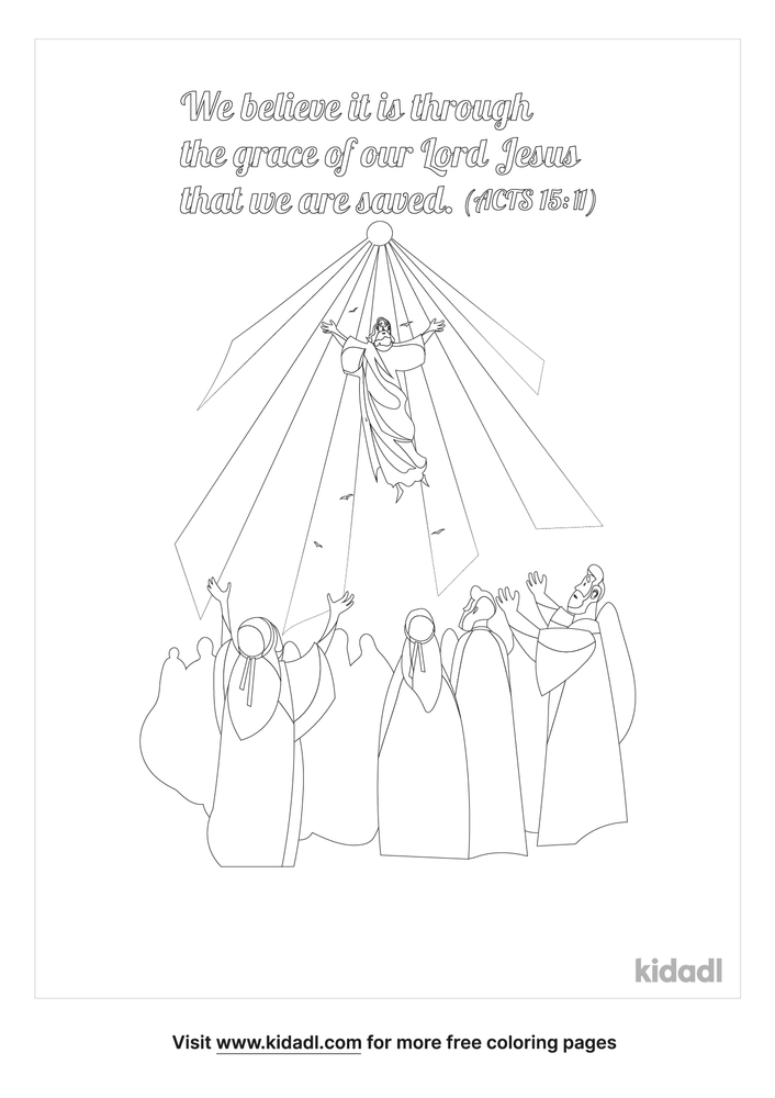 Acts 1 12 Cool Coloring Page